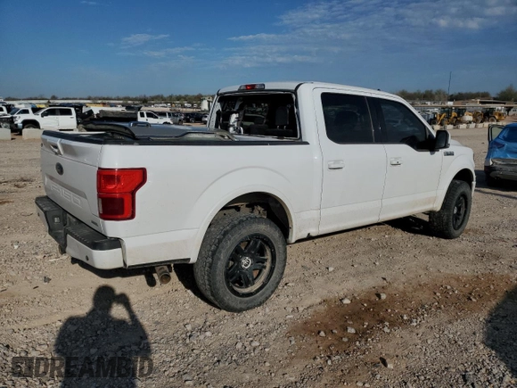 2019 Ford F-150 XL with VIN 1FTEW1E49KKC90817, listed as a Copart auction lot 49787485 with 158,379 mi miles and Salvage Title. Bid and sale history available at carsss.com. Image 3.