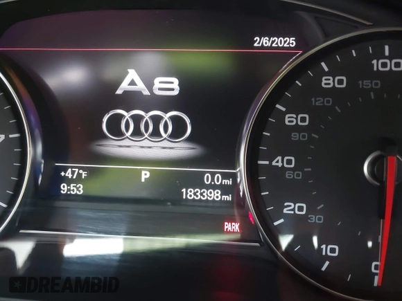 2012 Audi A8 z VIN WAURVAFD5CN008320, wystawiony jako IAAI lot #41508237 z przebiegiem 183 398 mil mil oraz . Historia ofert i sprzedaży dostępna na DreamBid. Obrazek 7.