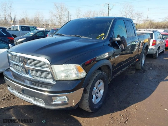 2010 Dodge Ram 1500 SLT with VIN 1D7RV1GT6AS222066, listed as a IAAI auction lot 41894274 with 229,584 mi miles. Bid and sale history available at carsss.com. Image 2.