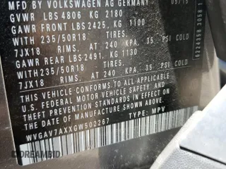 2016 Volkswagen Tiguan SE with VIN WVGAV7AXXGW502267, listed as a Copart auction lot 54916725 with 105,926 mi miles and Clean title. Bid and sale history available at DreamBid. Image 12.