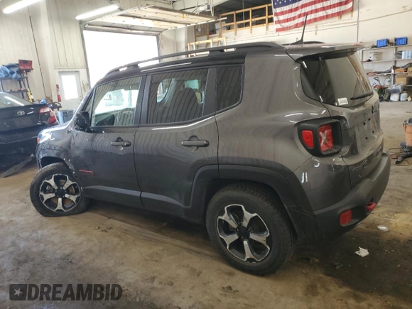 2021 Jeep Renegade Trailhawk with VIN ZACNJDC11MPM22564, listed as a Copart auction lot 50128745 with 30,738 mi miles and Salvage title. Bid and sale history available at DreamBid. Image 2.