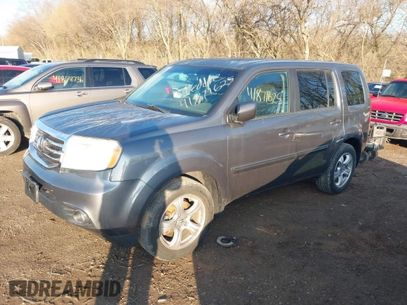 2012 Honda Pilot EX-L with VIN 5FNYF4H52CB034259, listed as a IAAI auction lot 41871625 with 159,577 mi miles and . Bid and sale history available at carsss.com. Image 2.
