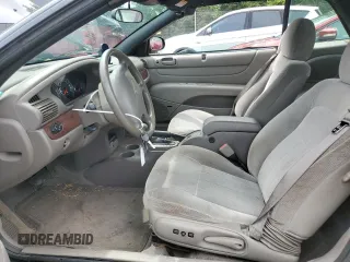 2001 Chrysler Sebring with VIN 1C3EL45U11N706855, listed as a Copart auction lot 62395804 with 78,725 mi miles and Non Repairable. Bid and sale history available at DreamBid. Image 7.