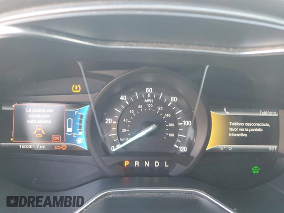 2013 Ford Fusion Titanium Hybrid with VIN 3FA6P0RU5DR321121, listed as a Copart auction lot 77019974 with 160,361 mi miles and Salvage Title. Bid and sale history available at DreamBid. Image 9.