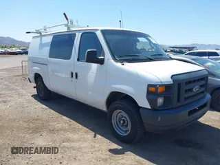 2014 Ford Econoline Cargo Commercial with VIN 1FTNE1EW3EDA92098, listed as a IAAI auction lot 41985717 with 236,117 mi miles and . Bid and sale history available at DreamBid. Image 1.