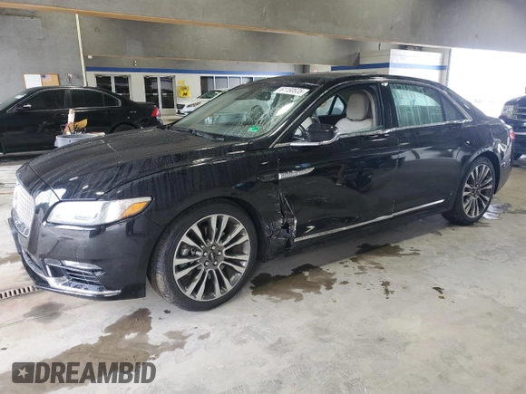 2017 Lincoln Continental Reserve with VIN 1LN6L9NP0H5602824, listed as a Copart auction lot 61150535 with 112,440 mi miles and Salvage title. Bid and sale history available at DreamBid. Image 1.
