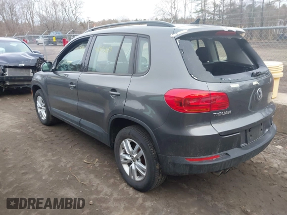 2017 Volkswagen Tiguan S with VIN WVGBV7AX5HK028788, listed as a IAAI auction lot 41699615 with 113,608 mi miles and . Bid and sale history available at DreamBid. Image 3.