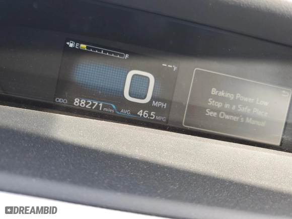 2019 Toyota Prius LE with VIN JTDL9RFU6K3005433, listed as a Copart auction lot 53310095 with 88,271 mi miles and Salvage Title. Bid and sale history available at carsss.com. Image 9.