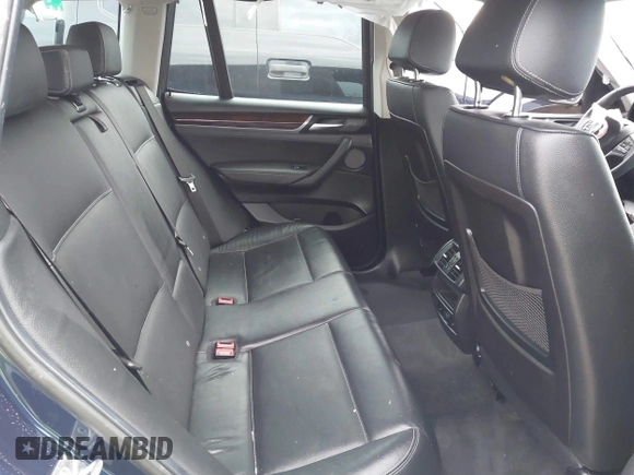 2017 BMW X3 sDrive28i with VIN 5UXWZ7C31H0V91190, listed as a IAAI auction lot 38353174 with 55,603 mi miles. Bid and sale history available at carsss.com. Image 8.