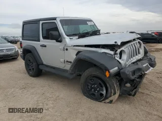 2022 Jeep Wrangler Sport with VIN 1C4HJXAG8NW181325, listed as a Copart auction lot 82700694 with 27,763 mi miles and Salvage Title. Bid and sale history available at DreamBid. Image 4.