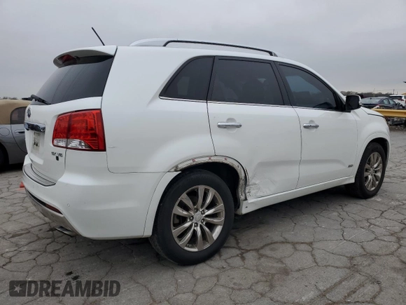2012 Kia Sorento SX with VIN 5XYKWDA28CG237882, listed as a Copart auction lot 50886055 with 180,273 mi miles and Salvage Title. Bid and sale history available at carsss.com. Image 3.