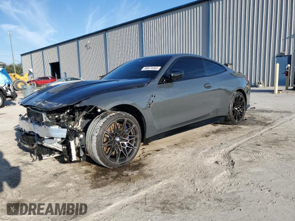 2024 BMW M4 Competition xDrive z VIN WBS43AZ01RCN76220, wystawiony jako Copart lot #88674465 z przebiegiem 11 742 mil mil oraz Nie do naprawy • Non repairable. Historia ofert i sprzedaży dostępna na DreamBid. Obrazek 1.