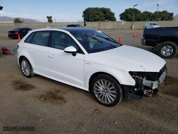 2016 Audi A3 e-tron Premium with VIN WAUUPBFF5GA071457, listed as a Copart auction lot 67181713 with NaN miles. Bid and sale history available at carsss.com. Image 4.