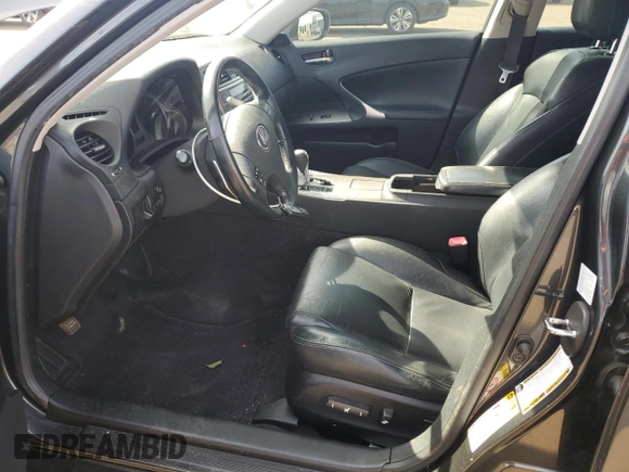 2009 Lexus IS 250 with VIN JTHCK262692030311, listed as a Copart auction lot 53617995 with 228,924 mi miles and Salvage Title. Bid and sale history available at DreamBid. Image 7.