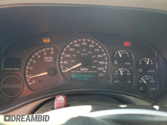 2002 Chevrolet Tahoe LS с VIN 1GNEC13V02J177338, выставлен на аукционе Copart как лот 57713945 с пробегом 420 160 миль миль и Чистый • Clean title. История ставок и продаж доступна на DreamBid. Изображение 9.