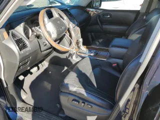 2015 Infiniti QX80 with VIN JN8AZ2NF2F9573090, listed as a Copart auction lot 41371704 with 216,620 mi miles and Salvage Title. Bid and sale history available at carsss.com. Image 7.