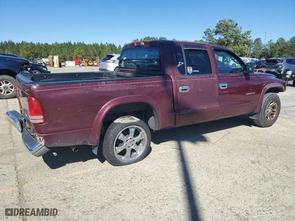 2002 Dodge Dakota SLT with VIN 1B7HL48N02S596767, listed as a Copart auction lot 44758185 with 237,644 mi miles and Clean Title. Bid and sale history available at carsss.com. Image 3.