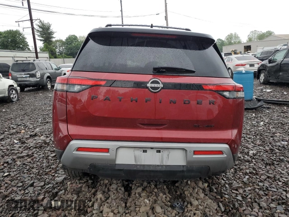 2024 Nissan Pathfinder SL with VIN 5N1DR3CC2RC201114, listed as a Copart auction lot 56775315 with 29,705 mi miles and Salvage title. Bid and sale history available at DreamBid. Image 6.