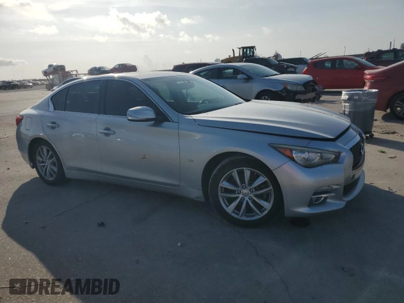 2015 Infiniti Q50 Premium with VIN JN1BV7AP5FM339145, listed as a Copart auction lot 59925625 with 152,396 mi miles and Clean title. Bid and sale history available at DreamBid. Image 4.