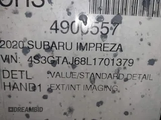 2020 Subaru Impreza Special Sports с VIN 4S3GTAJ68L1701379, выставлен на аукционе IAAI как лот 42258520 с пробегом 41 561 миль миль и . История ставок и продаж доступна на DreamBid. Изображение 9.