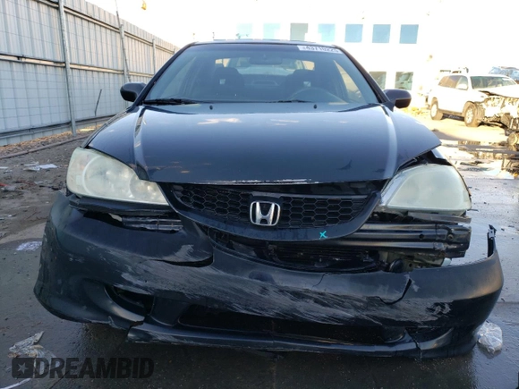 2005 Honda Civic EX with VIN 1HGEM21905L047023, listed as a Copart auction lot 43710225 with 176,419 mi miles and Salvage Title. Bid and sale history available at carsss.com. Image 5.