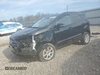 2022 Ford EcoSport SE with VIN MAJ6S3GL5NC475936, listed as a Copart auction lot 44358495 with 9,477 mi miles and Salvage Title. Bid and sale history available at carsss.com. Image 1.