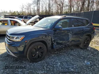 2022 Volkswagen Atlas SE z VIN 1V2HR2CA3NC550631, wystawiony jako Copart lot #49603555 z przebiegiem 45 537 mil mil oraz Szkoda całkowita • Salvage title. Historia ofert i sprzedaży dostępna na DreamBid. Obrazek 1.