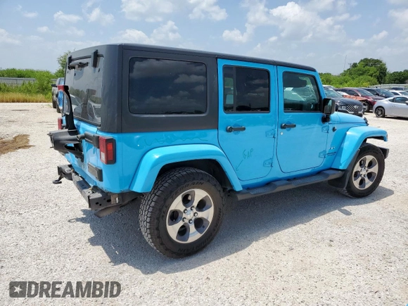 2017 Jeep Wrangler Unlimited Sahara with VIN 1C4BJWEGXHL726148, listed as a Copart auction lot 60144605 with 106,702 mi miles and Salvage title. Bid and sale history available at DreamBid. Image 3.