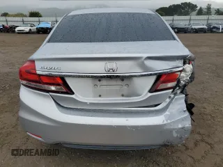 2015 Honda Civic Sedan LX with VIN 2HGFB2F54FH560824, listed as a Copart auction lot 51330605 with 215,540 mi miles and Salvage Title. Bid and sale history available at carsss.com. Image 6.