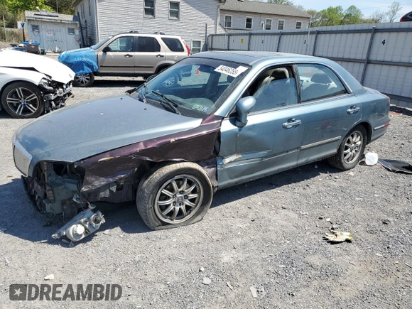 2002 Hyundai XG350 L with VIN KMHFU45E12A167647, listed as a Copart auction lot 54046255 with Not Provided miles and Salvage Title. Bid and sale history available at carsss.com. Image 1.