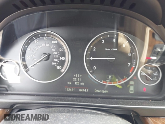 2013 BMW 5 Series 528i xDrive with VIN WBAXH5C52DD115352, listed as a IAAI auction lot 42501265 with 122,421 mi miles and . Bid and sale history available at DreamBid. Image 7.