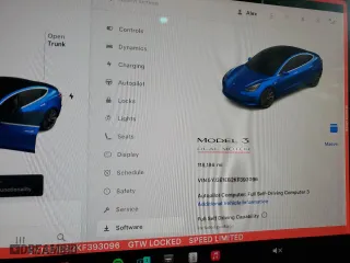 2019 Tesla Model 3 Long Range with VIN 5YJ3E1EB2KF393096, listed as a Copart auction lot 47637855 with 118,186 mi miles and Salvage Title. Bid and sale history available at carsss.com. Image 9.