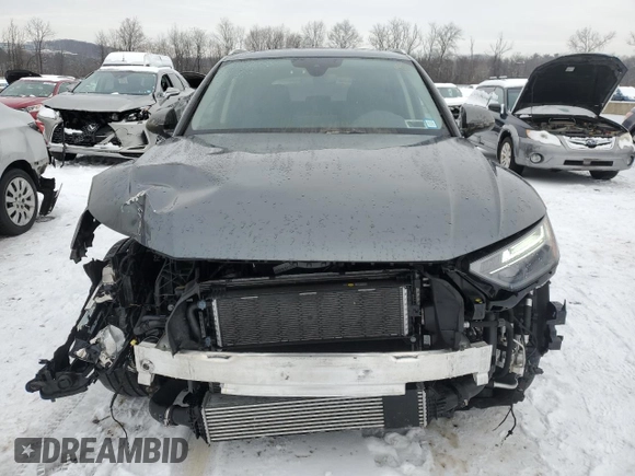 2021 Audi Q5 Premium Plus with VIN WA1E2AFY8M2066920, listed as a Copart auction lot 43134605 with 12,304 mi miles and Salvage Title. Bid and sale history available at carsss.com. Image 5.
