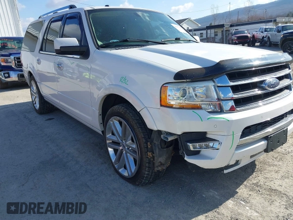 2015 Ford Expedition Max Limited with VIN 1FMJK1KT7FEF49326, listed as a IAAI auction lot 41876662 with 53,587 mi miles. Bid and sale history available at carsss.com. Image 6.