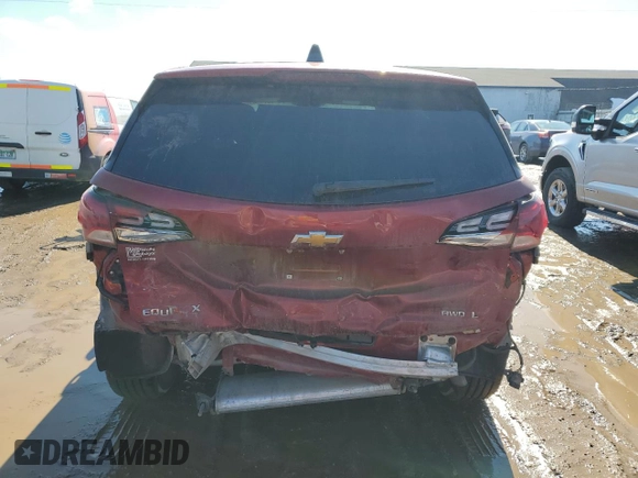 2024 Chevrolet Equinox LT with VIN 3GNAXUEG3RS225362, listed as a Copart auction lot 46871345 with 4,557 mi miles and Non Repairable. Bid and sale history available at DreamBid. Image 6.