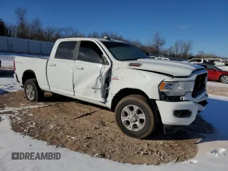 2022 Ram 2500 Big Horn with VIN 3C6UR5DL4NG405474, listed as a Copart auction lot 45743135 with 45,225 mi miles and Salvage Title. Bid and sale history available at carsss.com. Image 4.