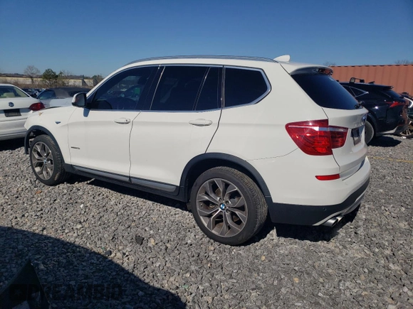 2017 BMW X3 sDrive28i with VIN 5UXWZ7C34H0X41096, listed as a Copart auction lot 45384405 with 74,875 mi miles and Salvage Title. Bid and sale history available at carsss.com. Image 2.