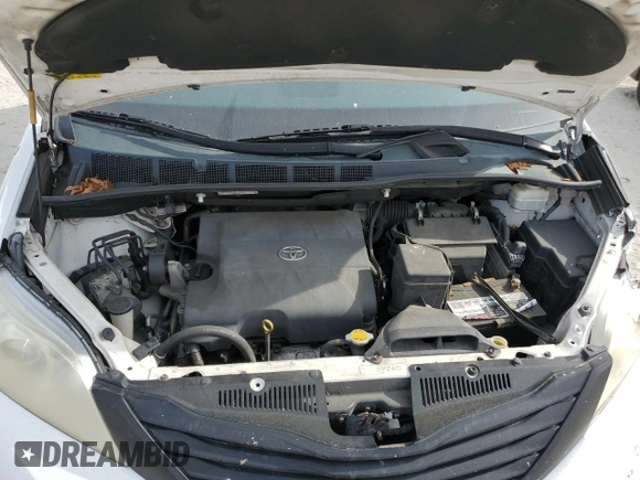 2013 Toyota Sienna L with VIN 5TDZK3DC7DS386989, listed as a Copart auction lot 55105475 with 217,908 mi miles and Salvage title. Bid and sale history available at DreamBid. Image 12.
