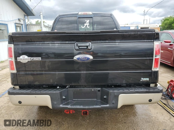 2010 Ford F-150 XL with VIN 1FTFW1EV7AKA98081, listed as a Copart auction lot 58248075 with 262,250 mi miles and Salvage title. Bid and sale history available at DreamBid. Image 6.