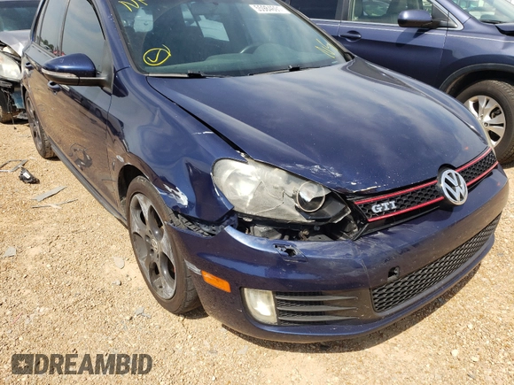 2010 Volkswagen Golf GTI with VIN WVWHV7AJ4AW376431, listed as a Copart auction lot 69883014 with 185,644 mi miles and Salvage title. Bid and sale history available at DreamBid. Image 9.