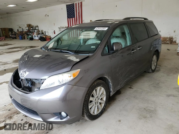 2012 Toyota Sienna XLE с VIN 5TDDK3DC8CS042919, выставлен на аукционе Copart как лот 62644385 с пробегом 135 252 миль миль и Списание • Salvage title. История ставок и продаж доступна на DreamBid. Изображение 1.