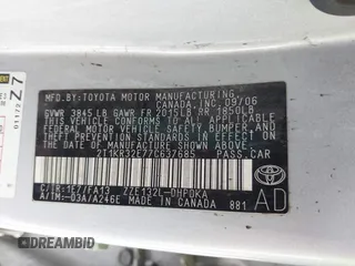 2007 Toyota Matrix STD z VIN 2T1KR32E77C637685, wystawiony jako IAAI lot #42263980 z przebiegiem 299 999 mil mil oraz . Historia ofert i sprzedaży dostępna na DreamBid. Obrazek 9.