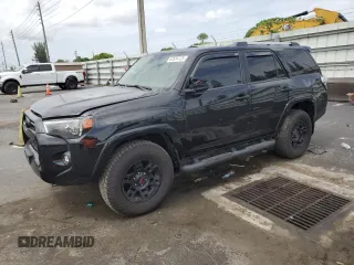 2021 Toyota 4Runner SR5 with VIN JTEEU5JR1M5237556, listed as a Copart auction lot 62534125 with 87,467 mi miles and Salvage title. Bid and sale history available at DreamBid. Image 1.