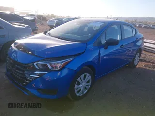 2024 Nissan Versa S with VIN 3N1CN8DV9RL927228, listed as a IAAI auction lot 42099918 with 15,158 mi miles. Bid and sale history available at carsss.com. Image 2.