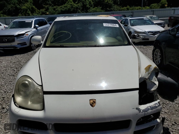 2006 Porsche Cayenne S with VIN WP1AB29P06LA67164, listed as a Copart auction lot 58219064 with 175,611 mi miles and Salvage Title. Bid and sale history available at carsss.com. Image 5.