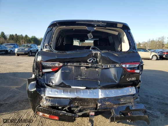 2020 Infiniti QX80 LUXE with VIN JN8AZ2NE9L9253431, listed as a Copart auction lot 49617135 with 102,356 mi miles and Salvage Title. Bid and sale history available at carsss.com. Image 6.