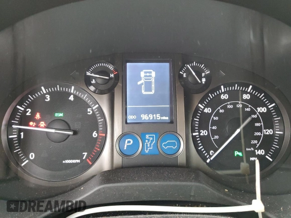 2017 Lexus GX with VIN JTJBM7FX4H5164535, listed as a Copart auction lot 37430313 with 96,915 mi miles. Bid and sale history available at carsss.com. Image 9.