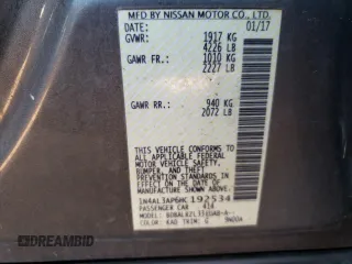 2017 Nissan Altima SL z VIN 1N4AL3AP6HC192534, wystawiony jako Copart lot #56949544 z przebiegiem 333 333 mil mil oraz Czysty tytuł • Clean title. Historia ofert i sprzedaży dostępna na DreamBid. Obrazek 12.