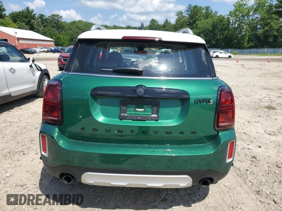 2023 MINI Countryman Cooper S with VIN WMZ83BR07P3P38380, listed as a Copart auction lot 61826885 with 22,348 mi miles and Salvage title. Bid and sale history available at DreamBid. Image 6.