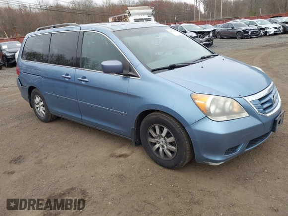 2010 Honda Odyssey EX-L with VIN 5FNRL3H79AB088793, listed as a IAAI auction lot 42008558 with 282,980 mi miles. Bid and sale history available at carsss.com. Image 1.